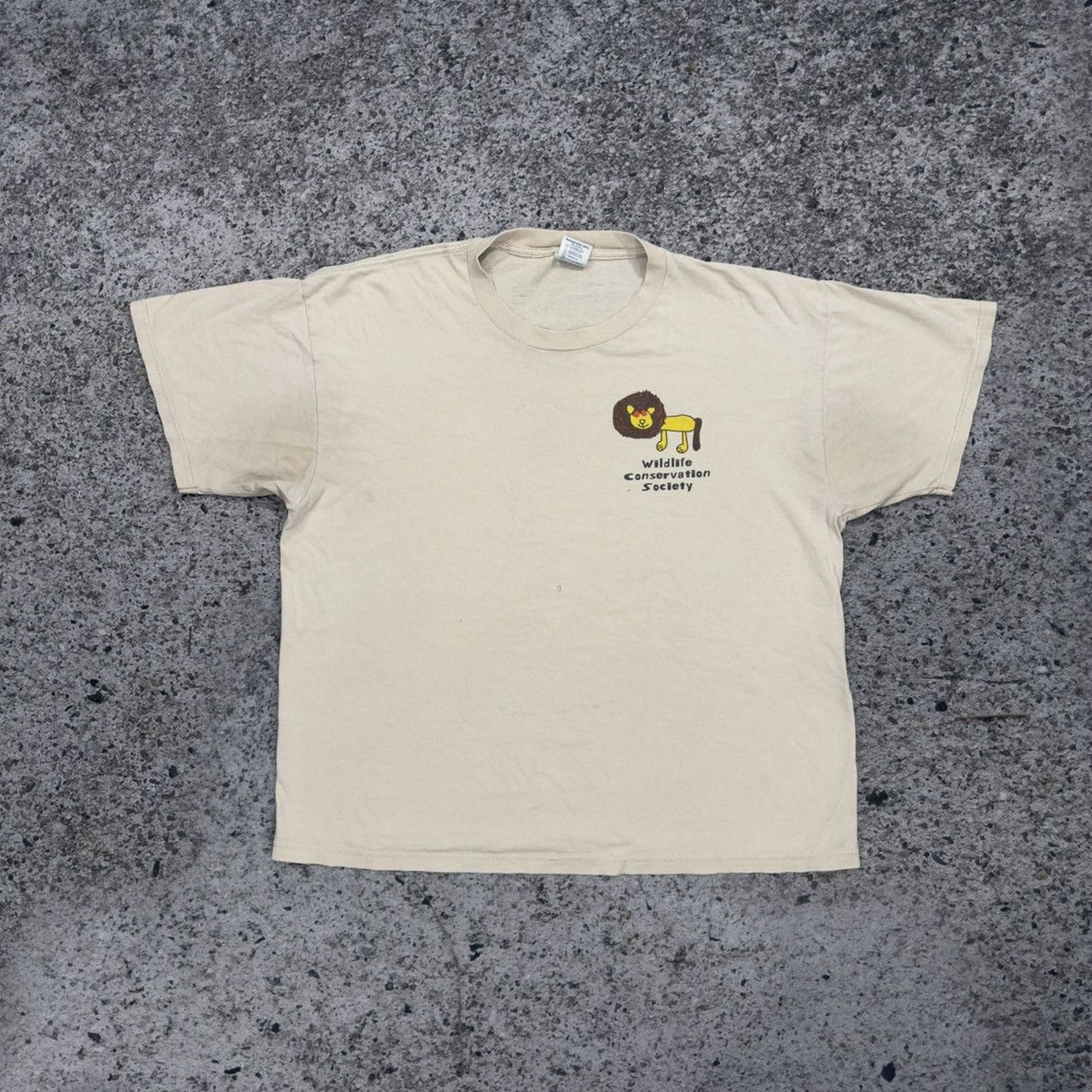1990年代の野生生物保護協会Tシャツ(色褪せ)