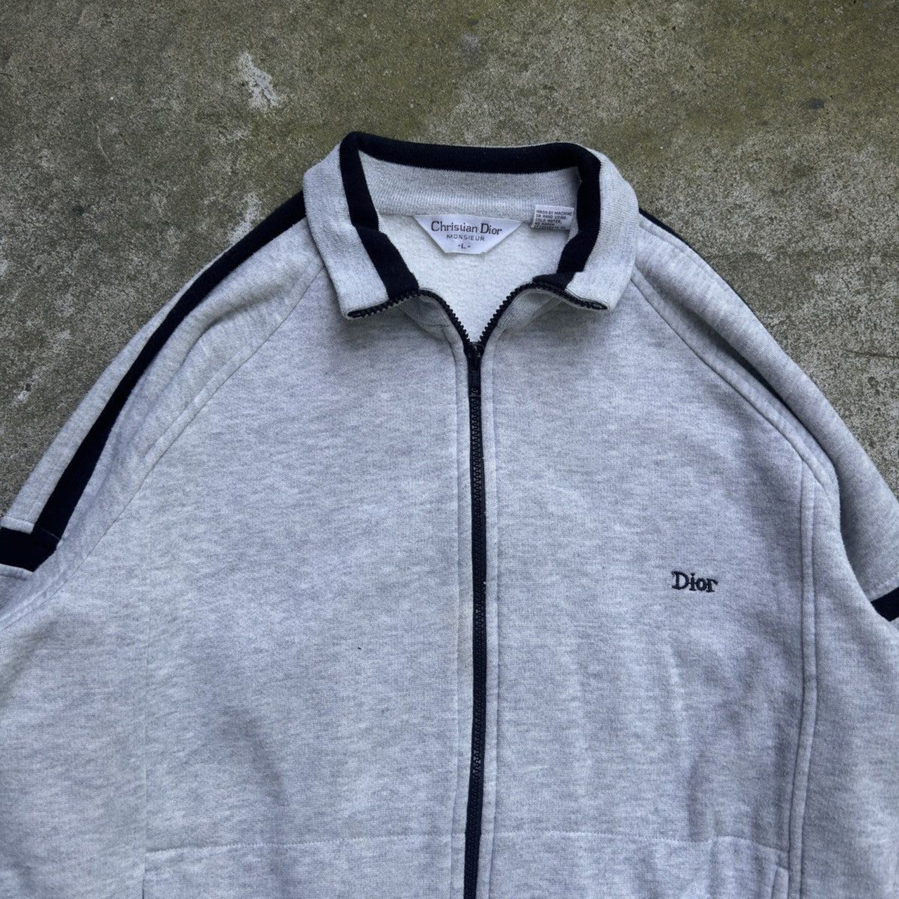 1990s Christian Dior Monsieur Raglan Zip Up Sweatshirt