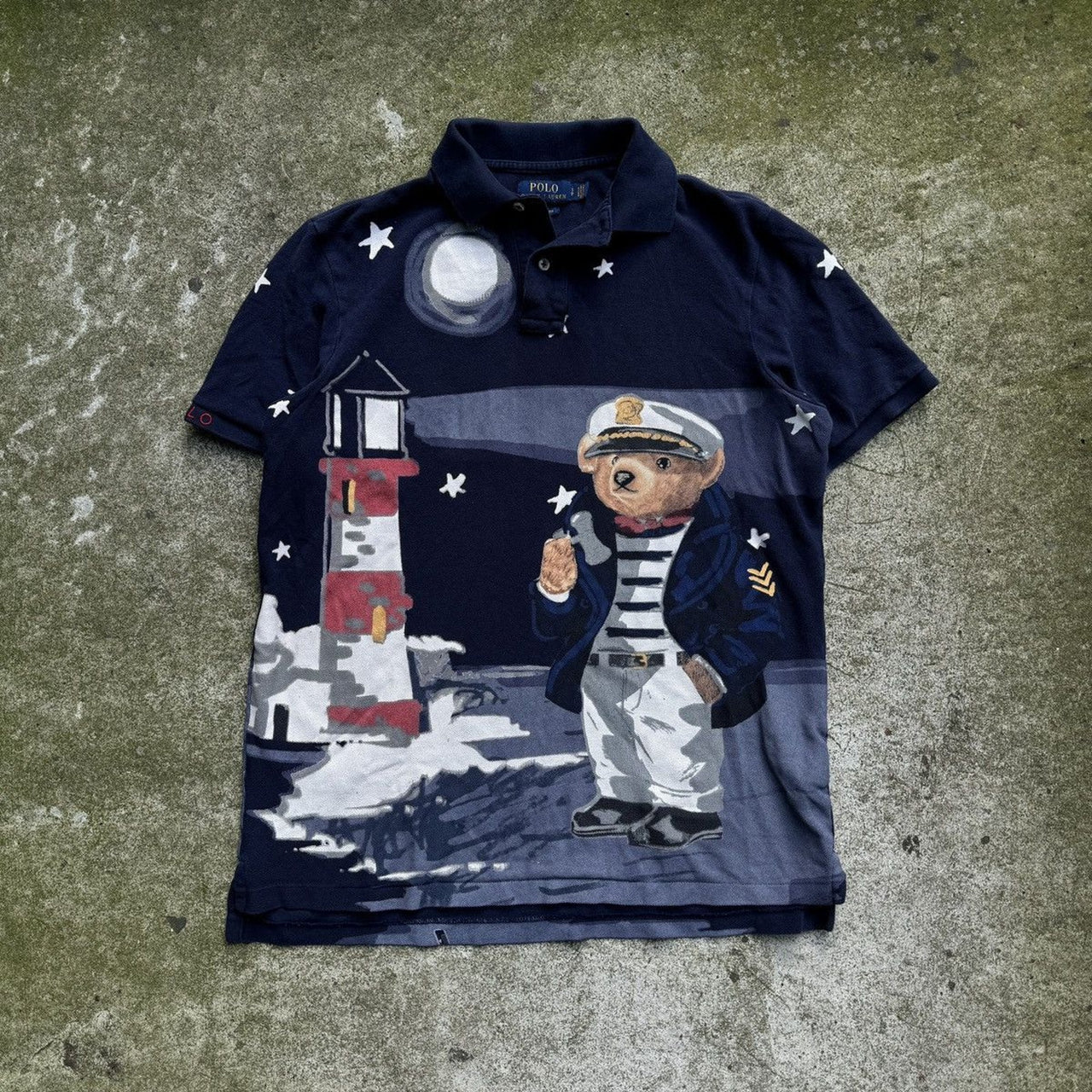 Camisa de osito de polo capitán marinero ralph lauren