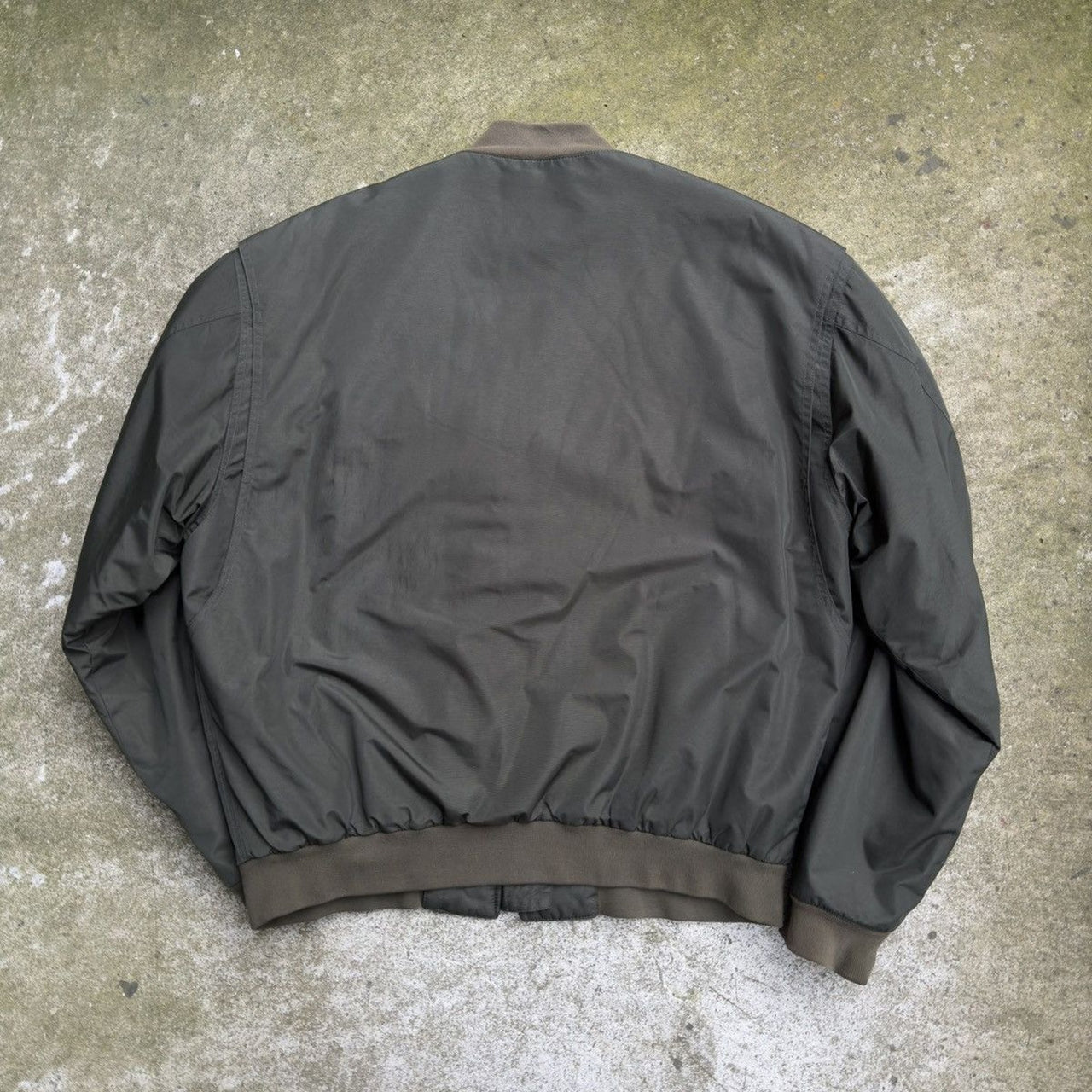 Katharine Hamnett London FW19 Green Nylon RAF Bomber Jacket Oversized