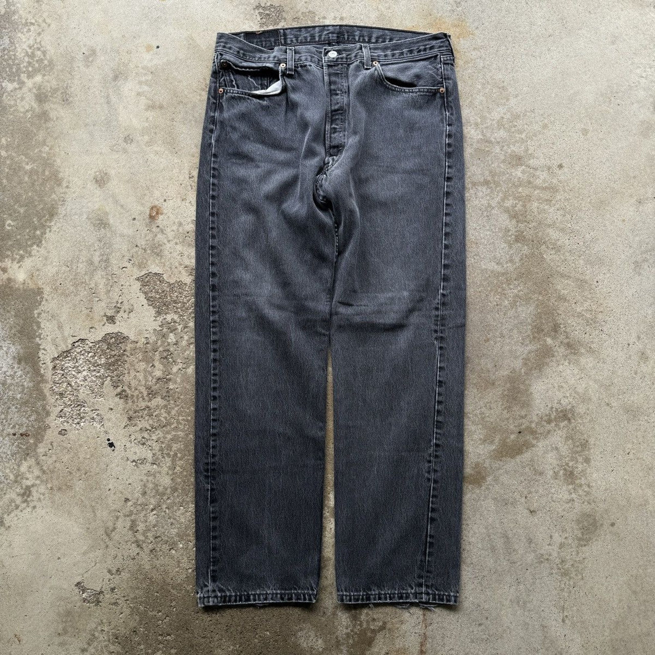 2001 Levi's 501 Faded Black Jeans - Made in USA