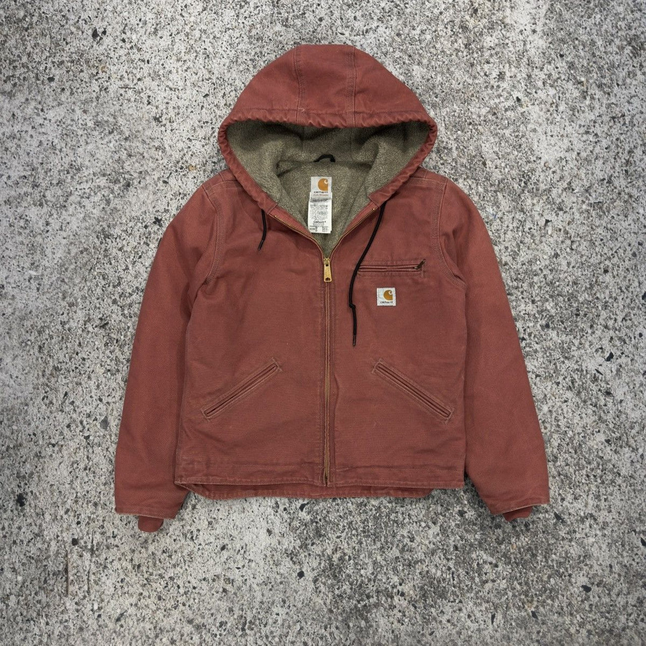 Chaqueta con capucha Detroit de Carhartt, años 2000, color rosa WJ141 VRS