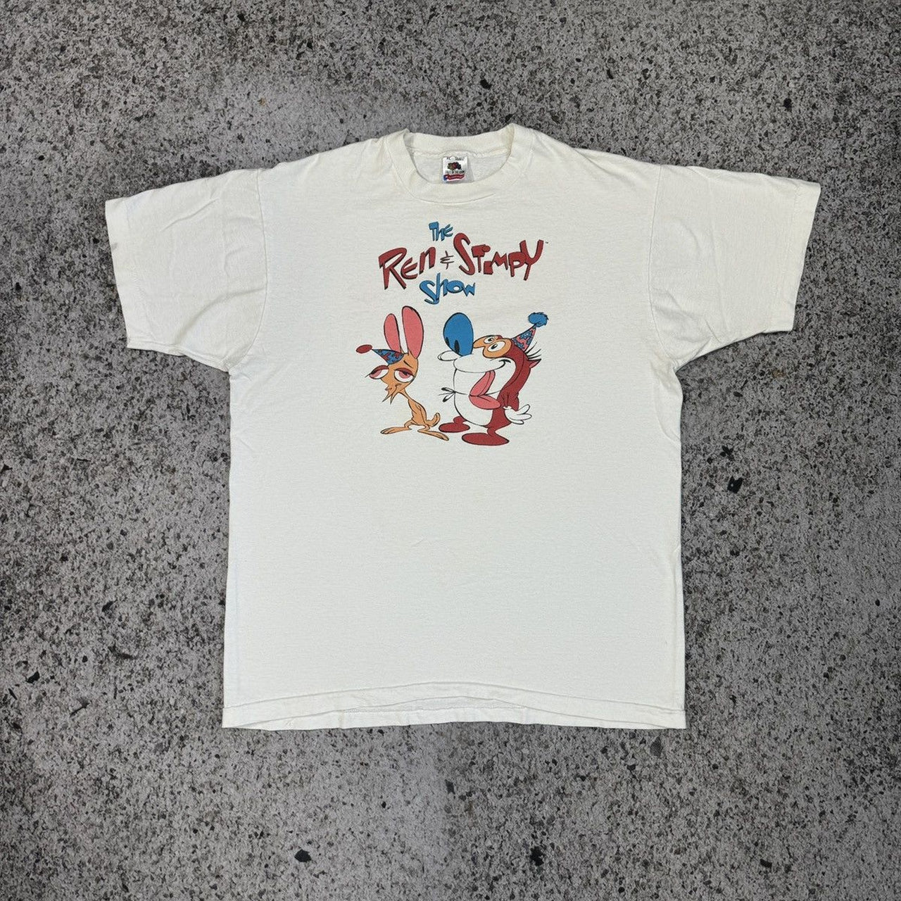 Camiseta promocional de Nickelodeon de Ren y Stimpy de 1991