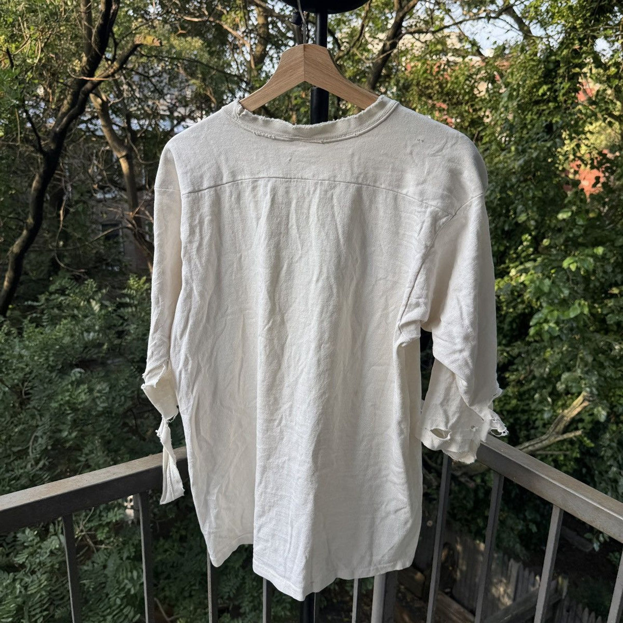 1970s Nike Block Logo Thrashed Faded Distressed Shirt Grunge