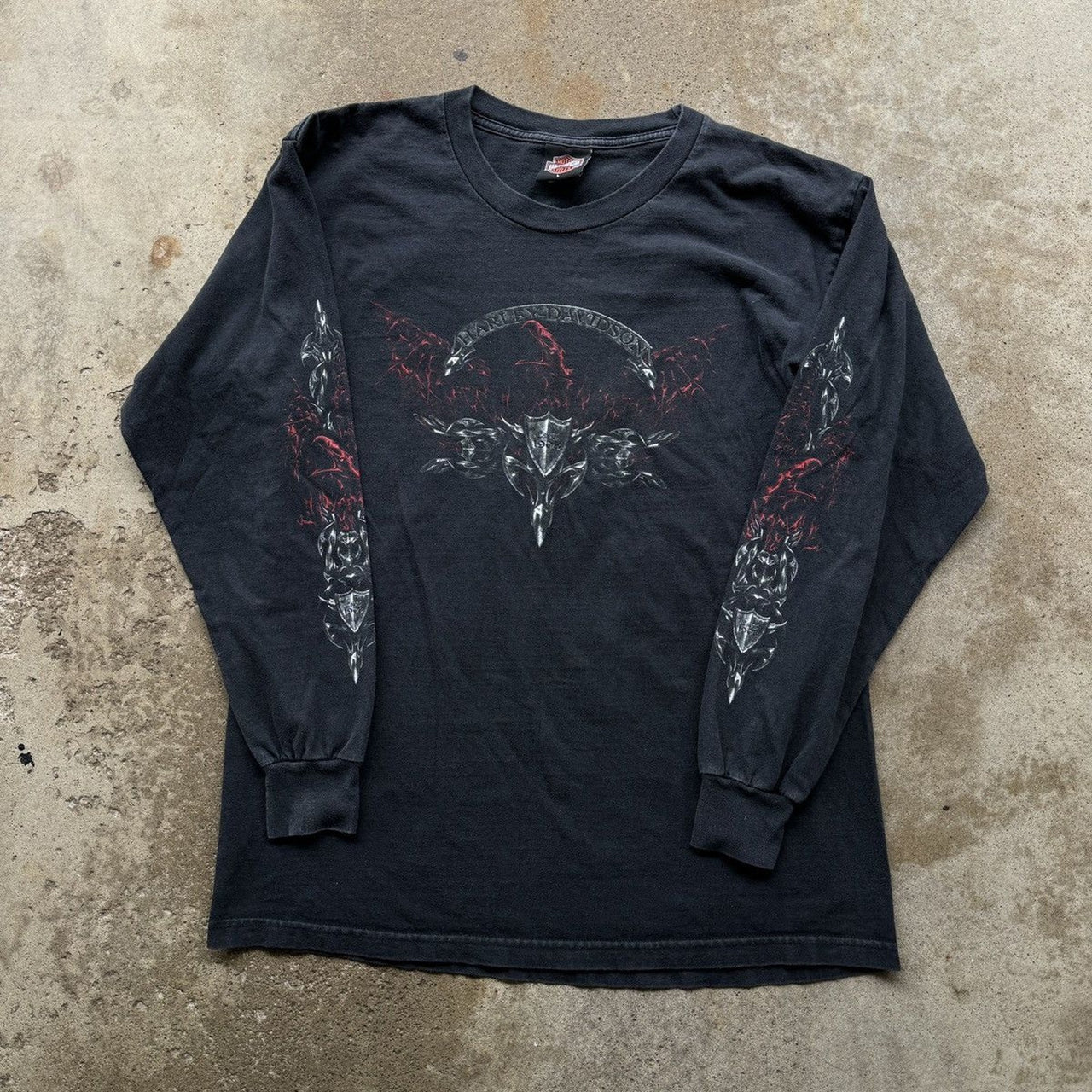 2000s Harley Davidson Dagger Flame Longsleeve
