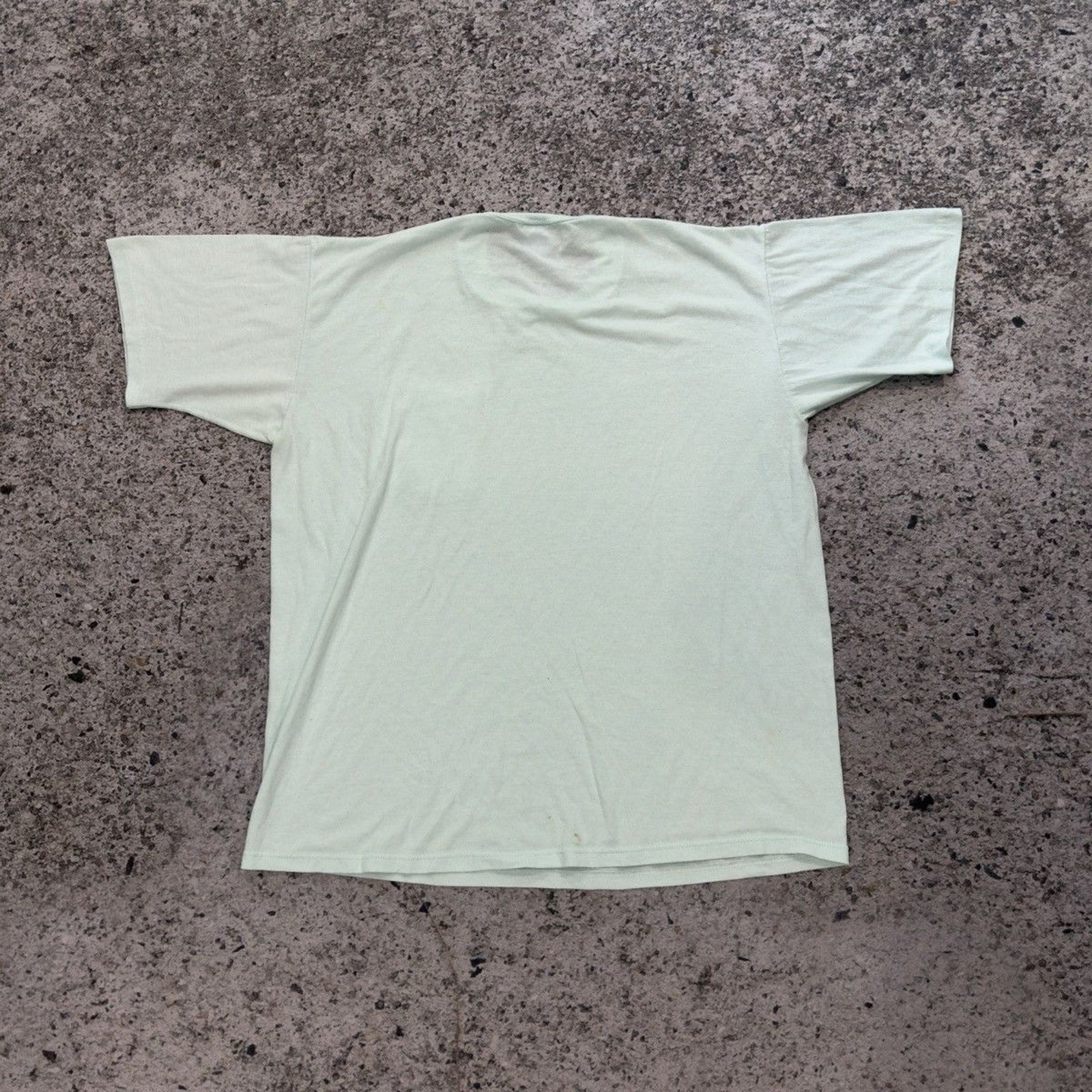 vintage 90s blank white single stitch made in usa pocket tee shirt