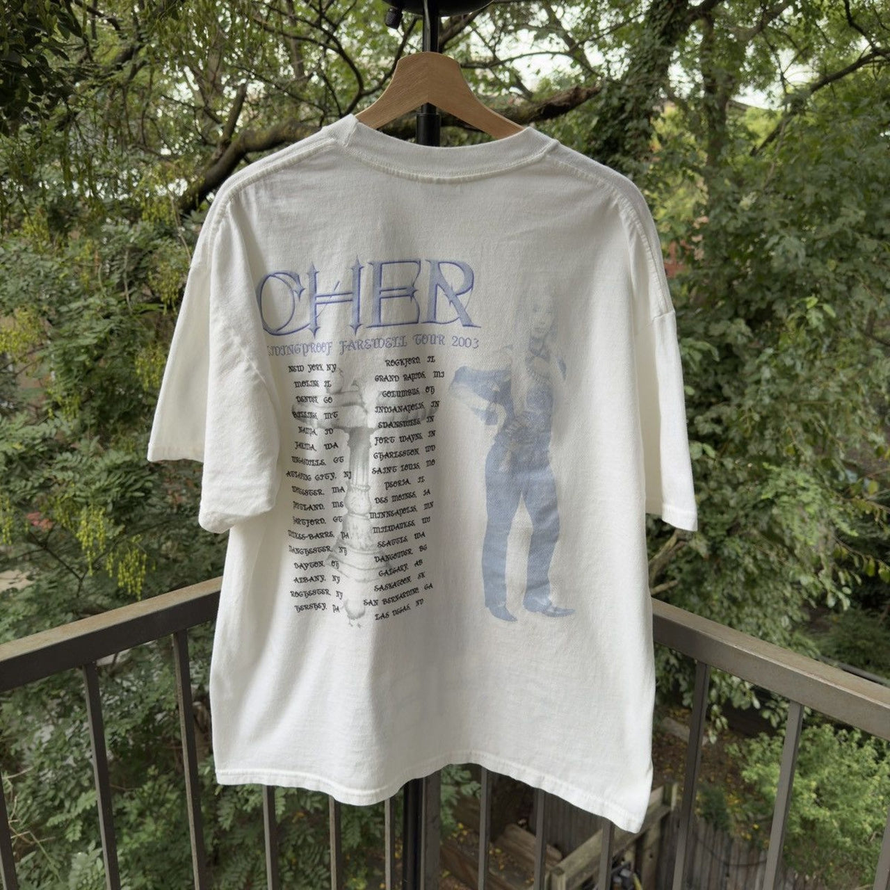 2003 Cher The Living Proof Farewell Tour Tee
