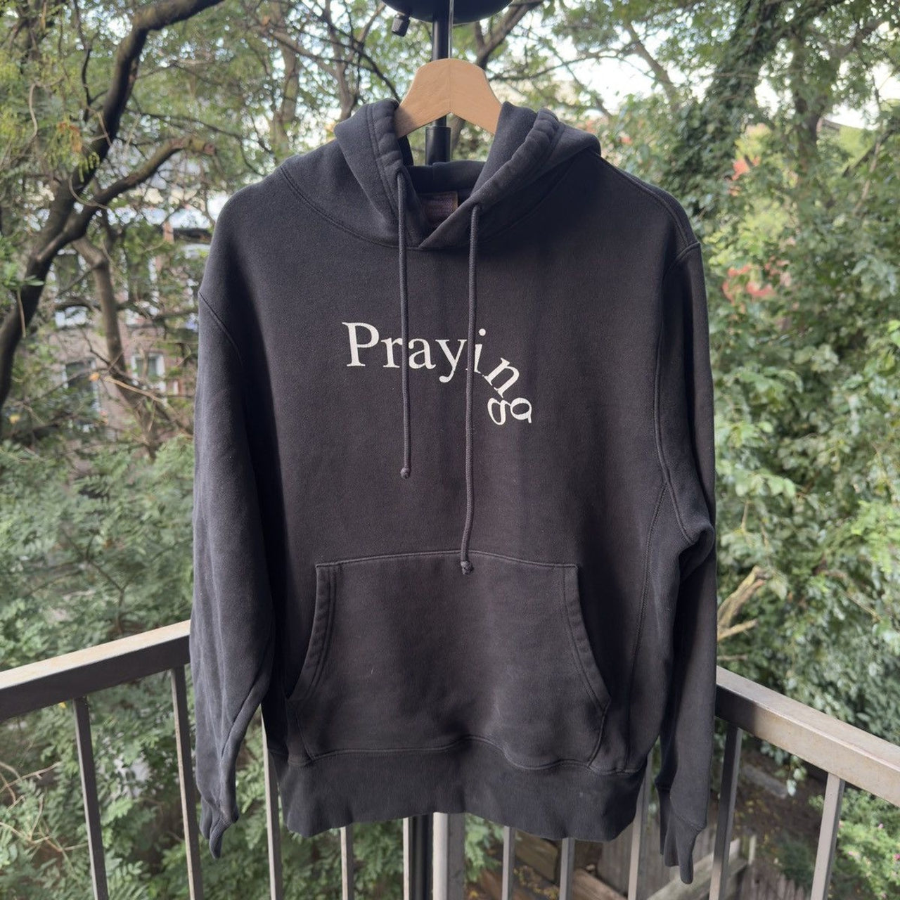 Praying Logo Hoodie Faded