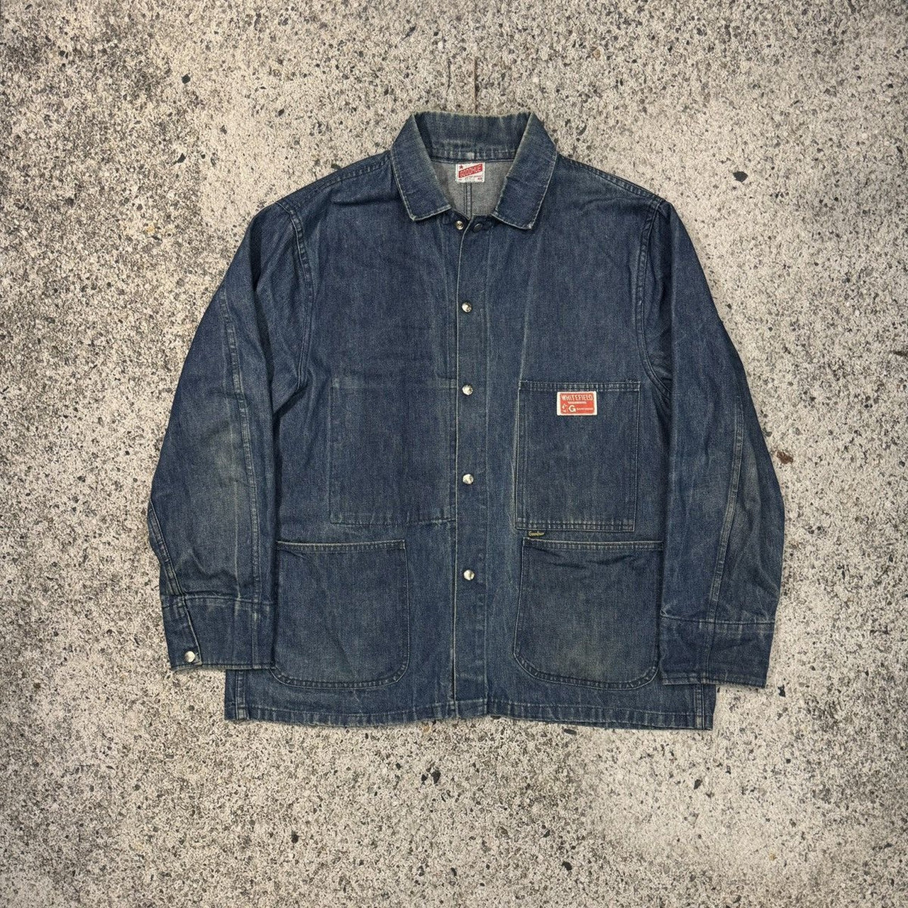 1960s Whitefield Faded Three Pocket Denim Chore Coat