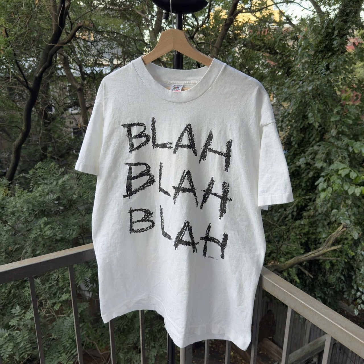 1990s Blah Blah Blah Faded Tee