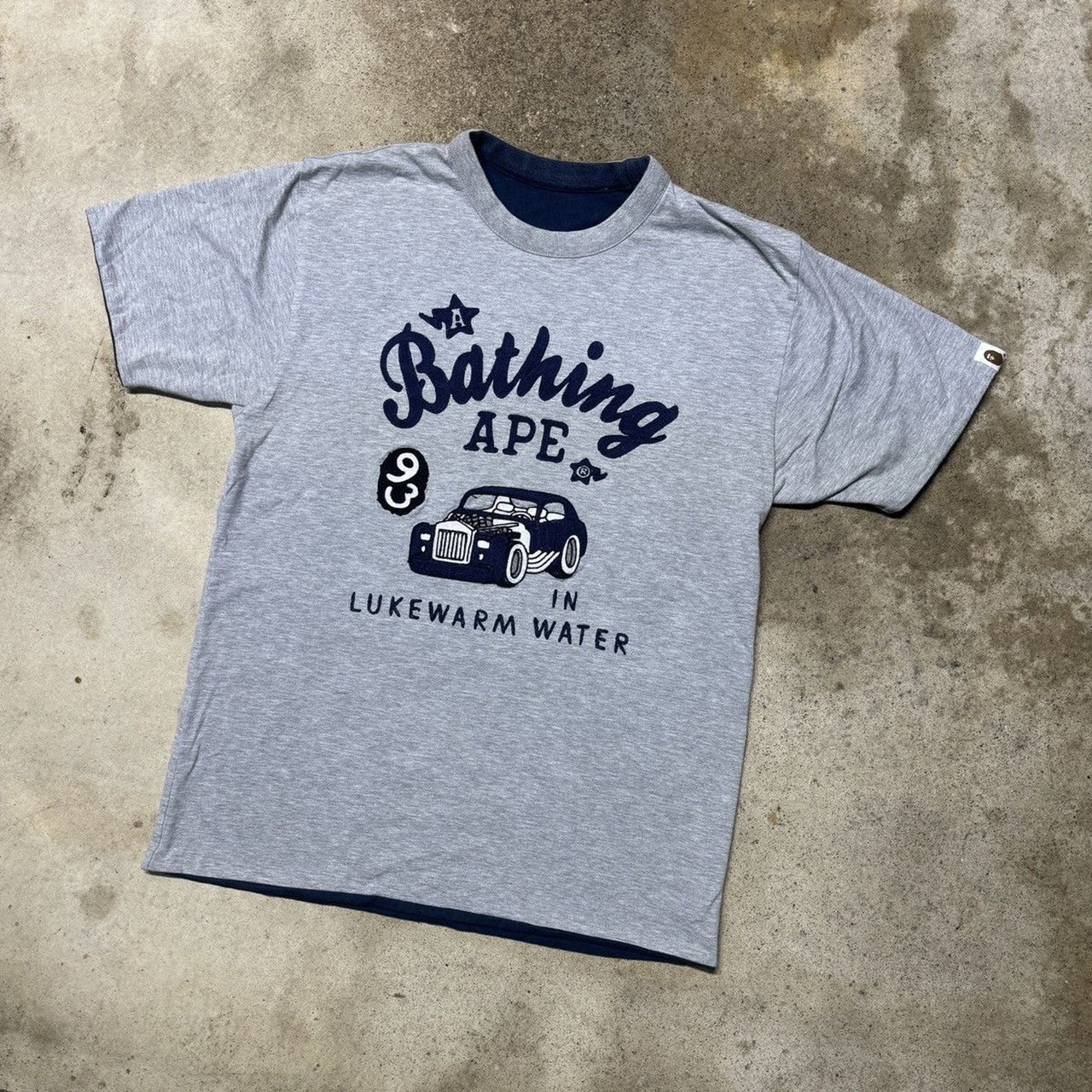 A BATHING APE IN LUKEWARM WATER REVERSIBLE TEE