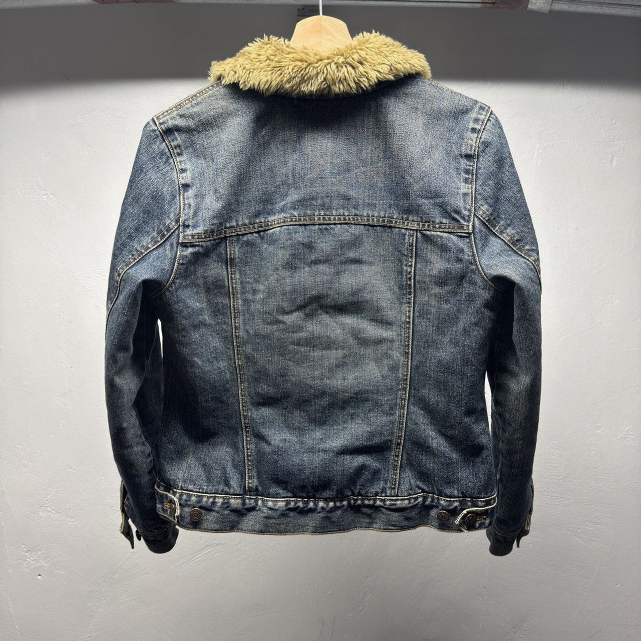 Gap Women's Fur Denim Trucker Jacket