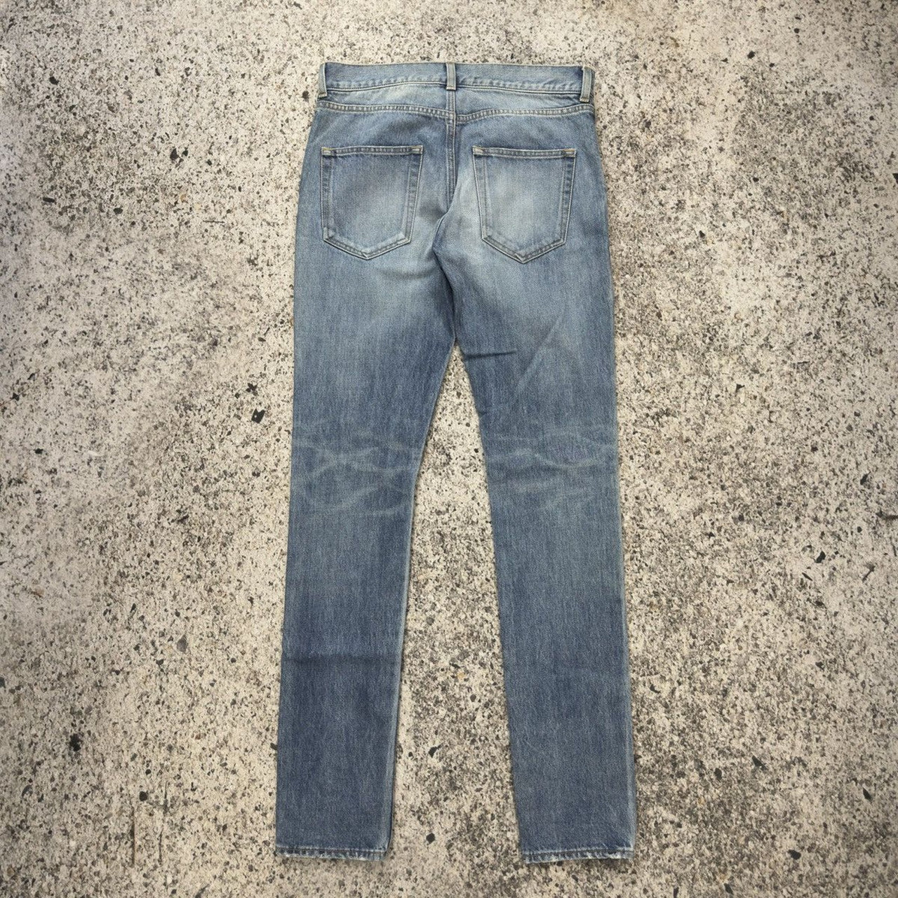 Saint Laurent SS17 D02 Skinny Vintage Light Blue Denim Jeans