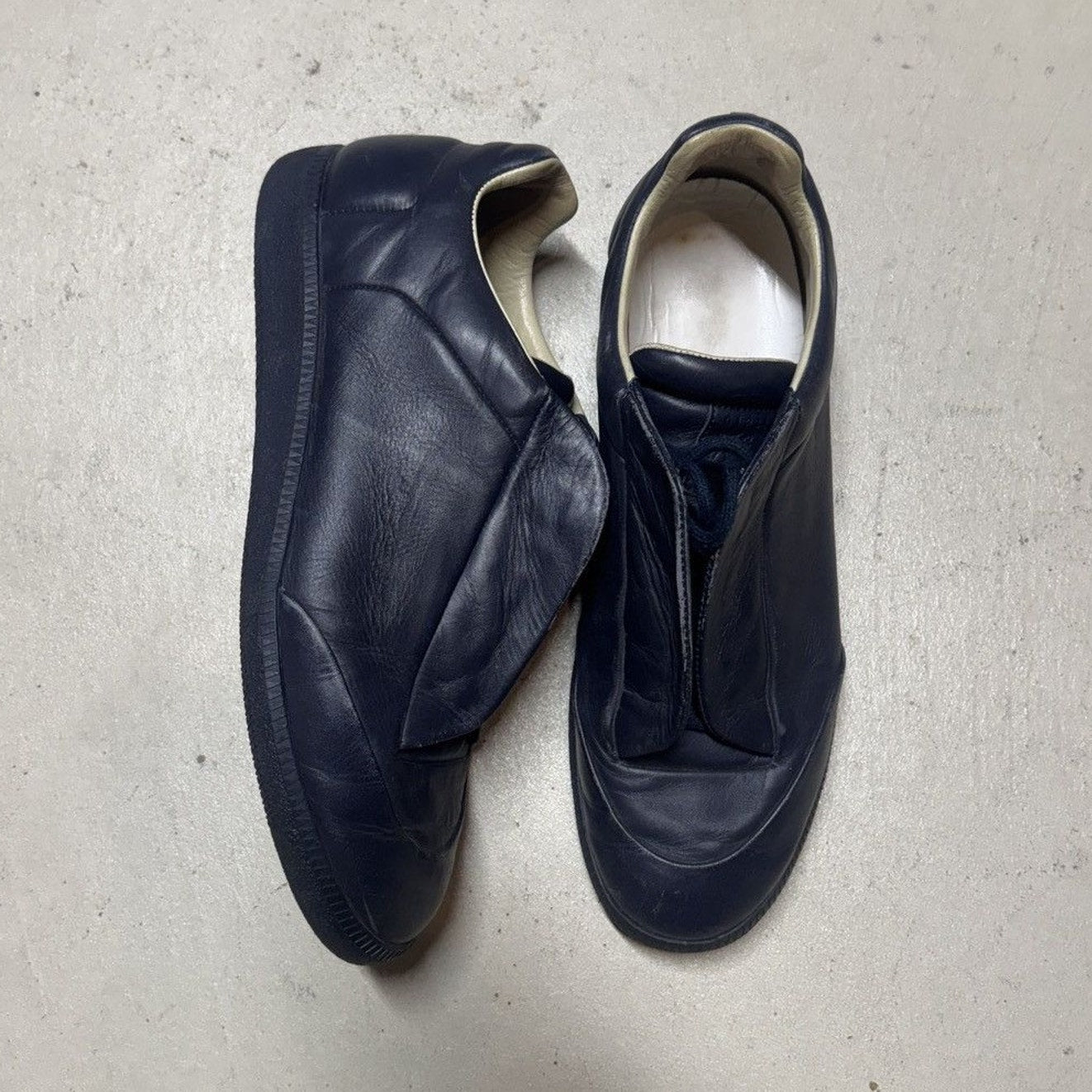 Maison Margiela Future Low Triple Navy Blue — Garment Trafficker
