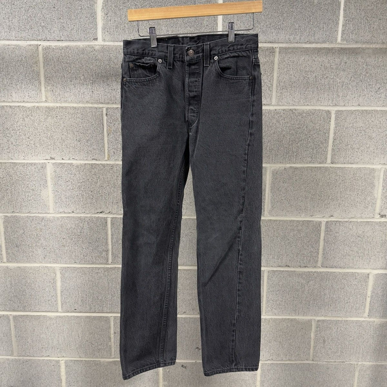 1990s Levi's 501 Faded Black Jeans - Made in USA