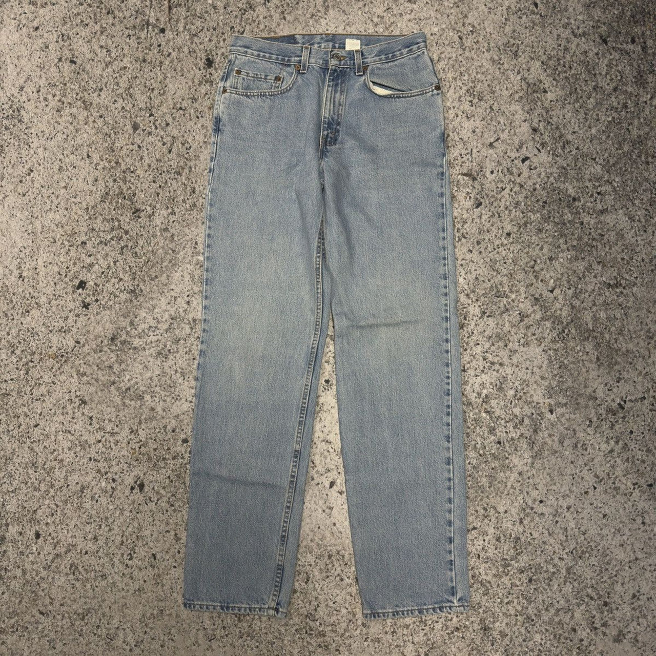 Vaqueros Levi's 550 de corte relajado, lavado claro y descolorido, de la década de 2000