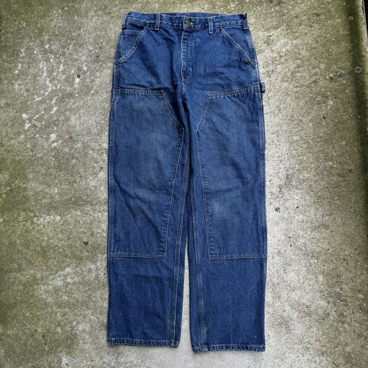 2000年代カーハートデニムダブルニーパンツ