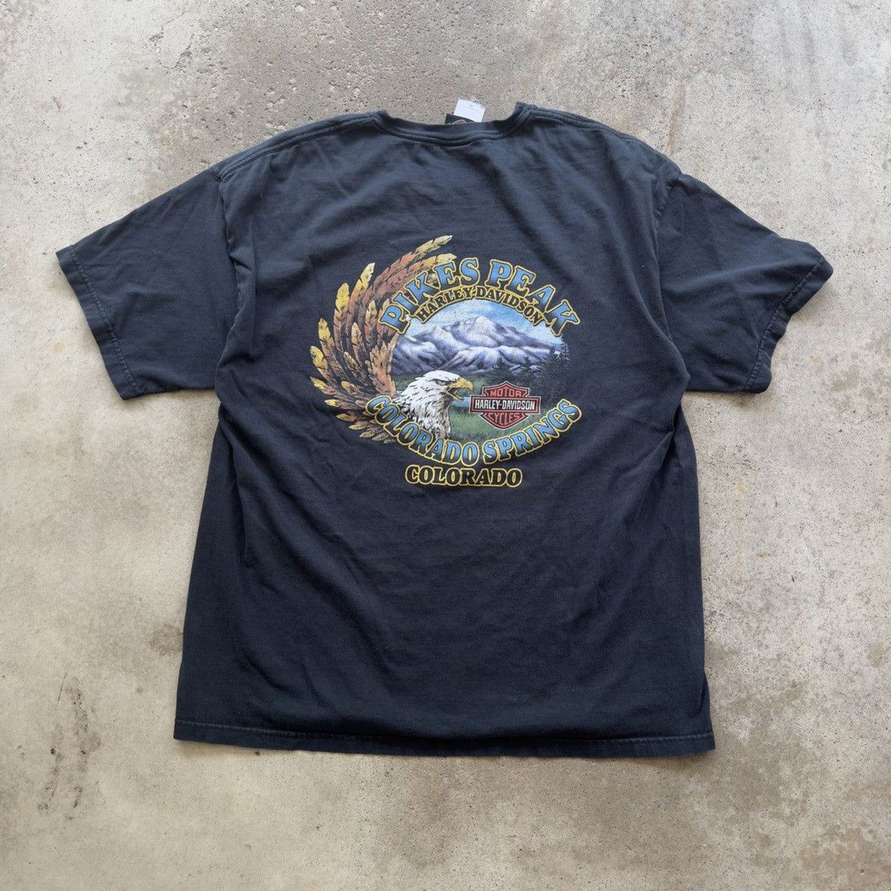 Camiseta Harley-Davidson Faded Dragon de los años 2000