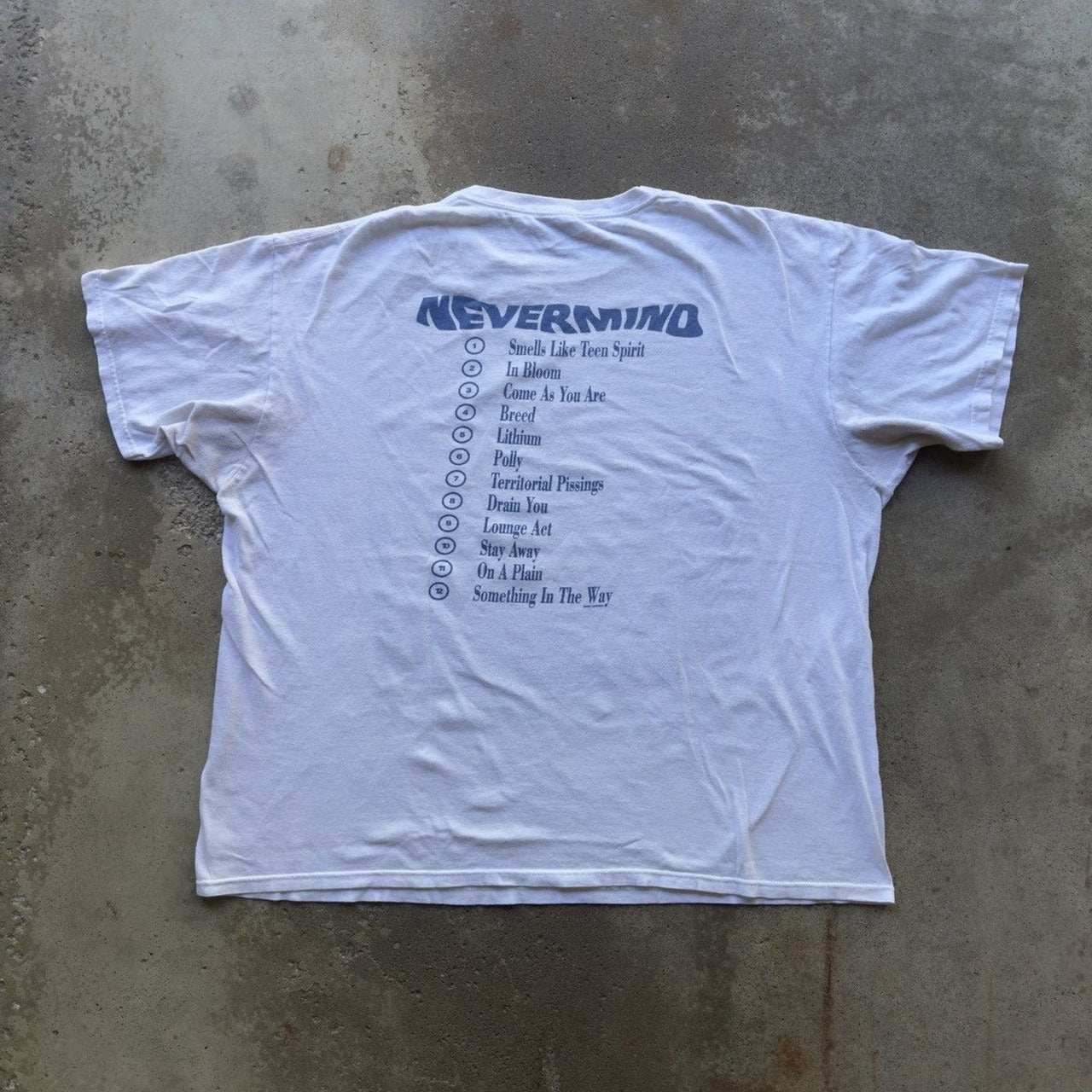 2002 ニルヴァーナ ネヴァーマインド スラッシュド Tシャツ