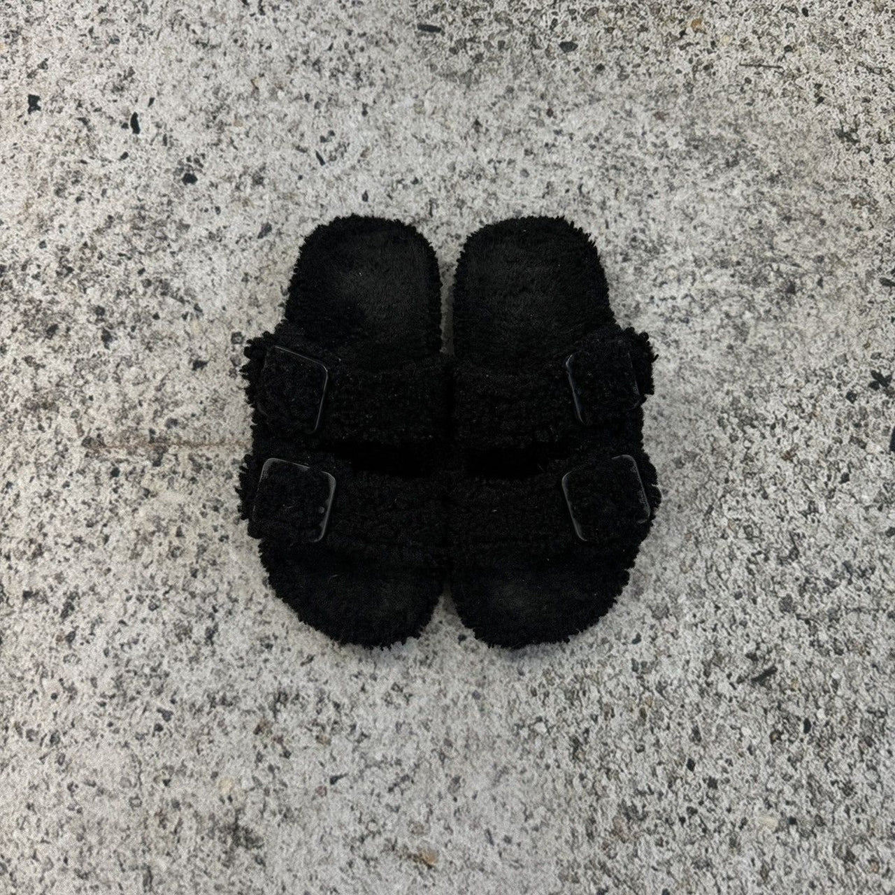 Balenciaga Mallorca Fleece Fur Shearling Sandals
