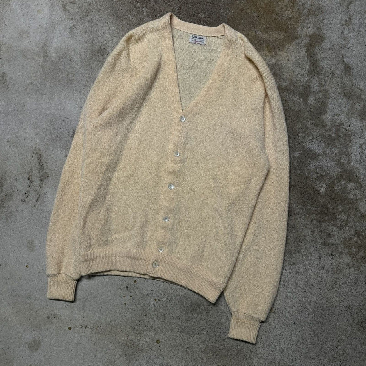 1960s 1970s Lord Jeff Virgin Wool Cardigan Sweater