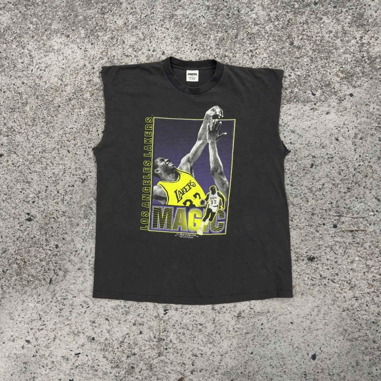 1990年代 マジック・ジョンソン スターター フェード スラッシュ タンクトップ Tシャツ