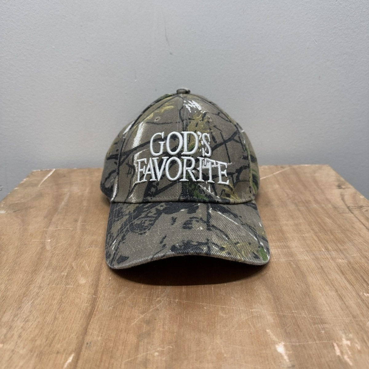 Praying God's Favorite Tree Camo Hat