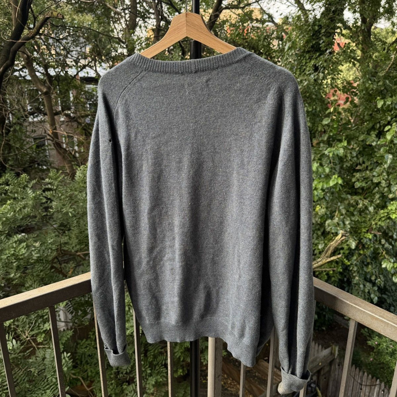 1960s Cashmere Faded Cardigan Sweater