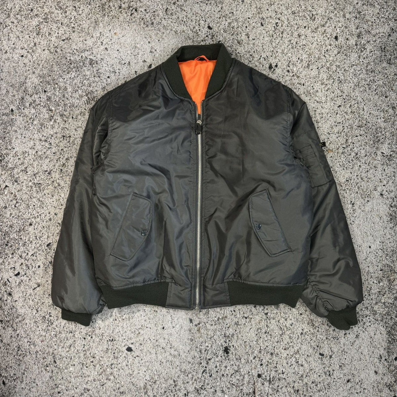 Rothco Army Green Reversible MA-1 Bomber Jacket