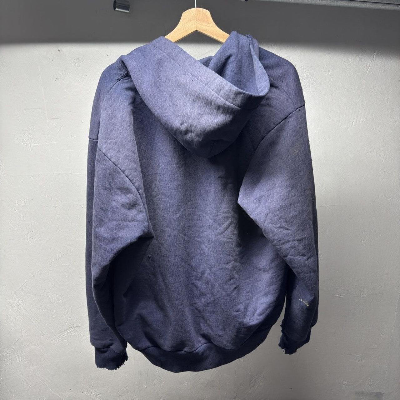 1990s Carhartt Faded Distressed Thermal Lined Zip Up Hoodie