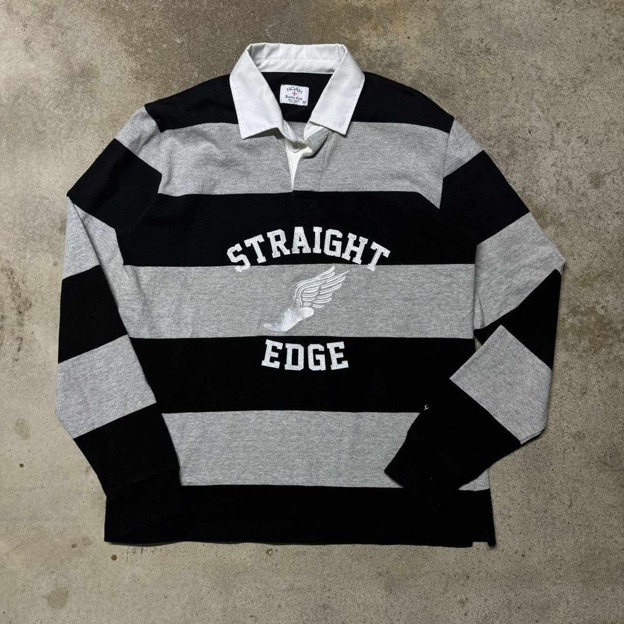 Noah Practice Cloth Straight Edge Rugby Polo Shirt