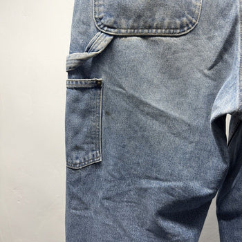 2000s Carhartt Thrashed Faded Denim Double Knee Pants