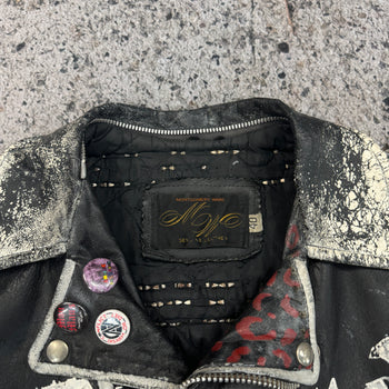 1980s STUDDED PUNK LEATHER JACKET