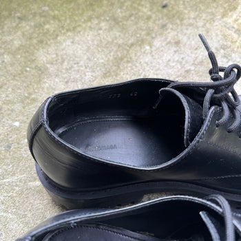 Balenciaga Sergent Derby Black Calf Leather