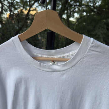 1980s Blank White Paper Thin Tee