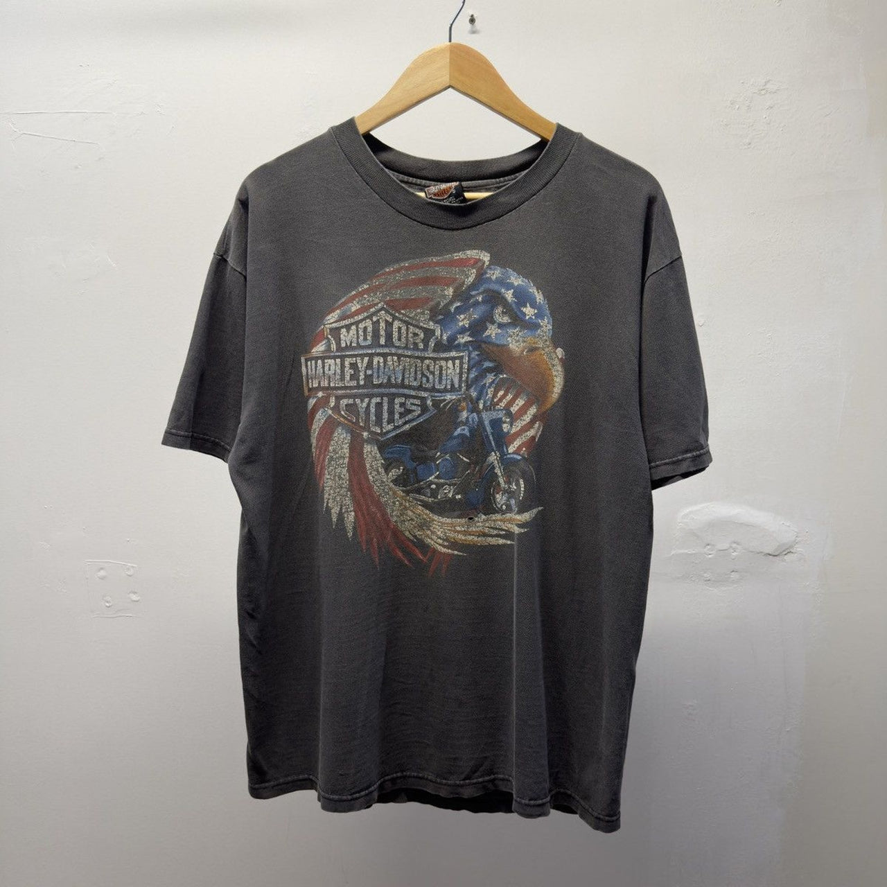 Vintage 1990s Harley Davidson Faded Distressed Tee
