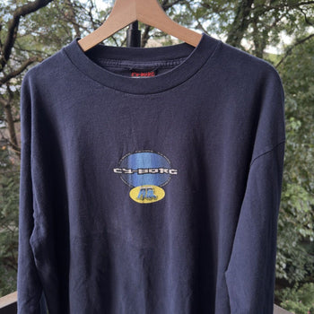 1990s Y2K Cyborg USA Anime Shirt Faded Tee