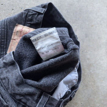 1990s Levi's 501 Black Denim Jeans - Made in USA