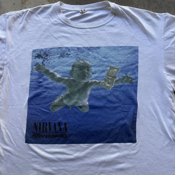 2002 NIRVANA NEVERMIND THRASHED ALBUM PROMO TEE