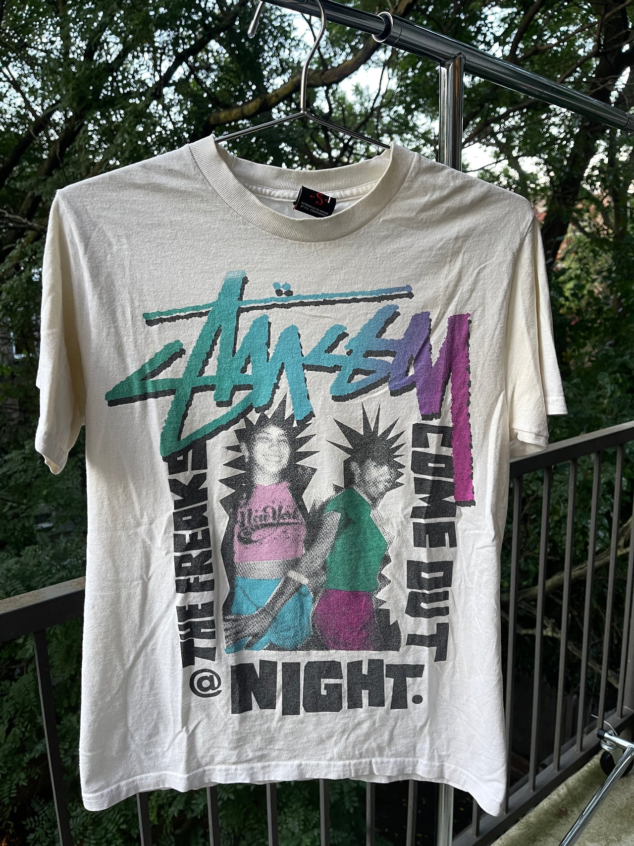 2000s STUSSY THE FREAKS COME OUT AT NIGHT TEE