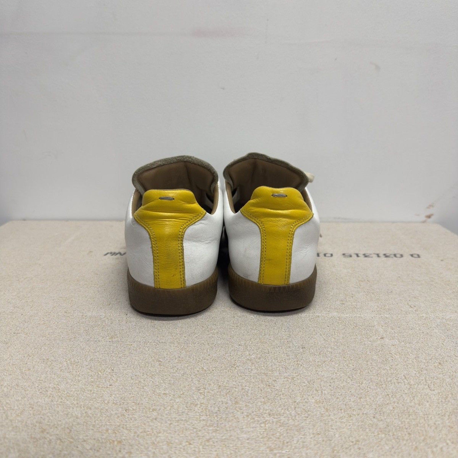 Maison Margiela Replica GAT White Neon Green Grey Sneakers
