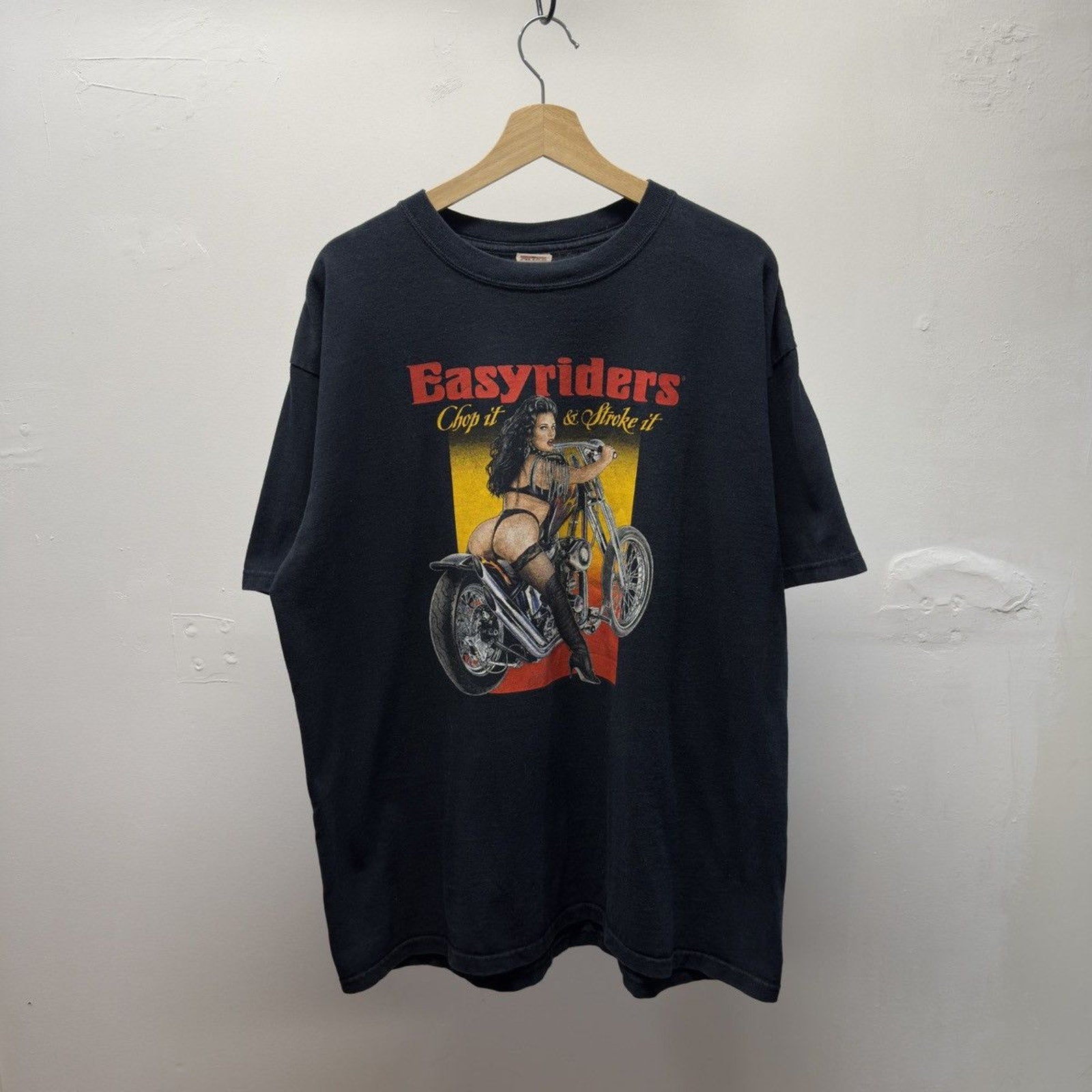 Vintage 2006 Easyriders Chop It Stroke It Tee