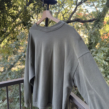 1990s Nike Thrashed Faded Green Logo Sweatshirt
