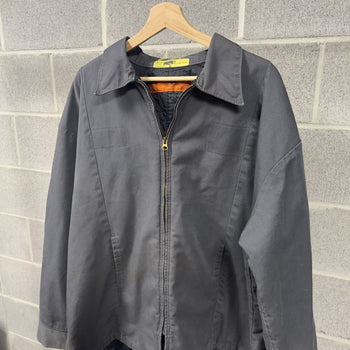 1990s Thrashed Faded Dirty Mechanic Work Jacket