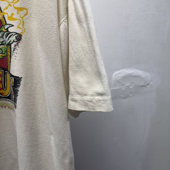 Vintage 1990s Rastasauras Faded Marijuana Weed Tee