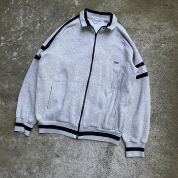 1990s DIOR MONSIEUR RAGLAN ZIP UP SWEATSHIRT GREY