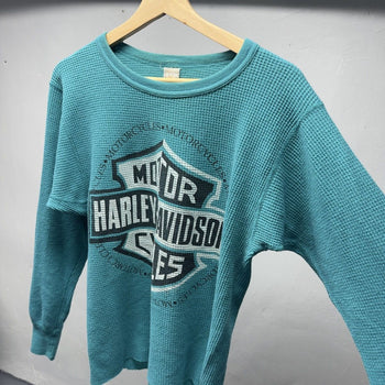 1990s Harley Davidson Faded Thermal Shirt