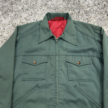 1980s Faded Thrashed Dickies Zip Up Work Jacket