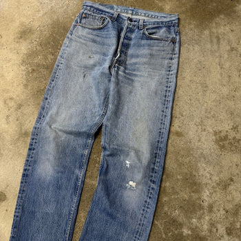 1990s FADED LEVI’S 501XX MADE IN USA DENIM JEANS