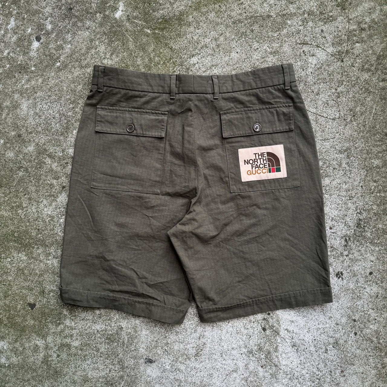 GUCCI THE NORTH FACE RIPSTOP CARGO SHORTS